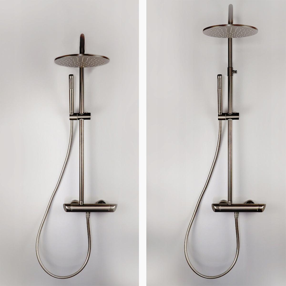 DEANTE Deszczownica z baterią prysznicową termostatyczną, chrom