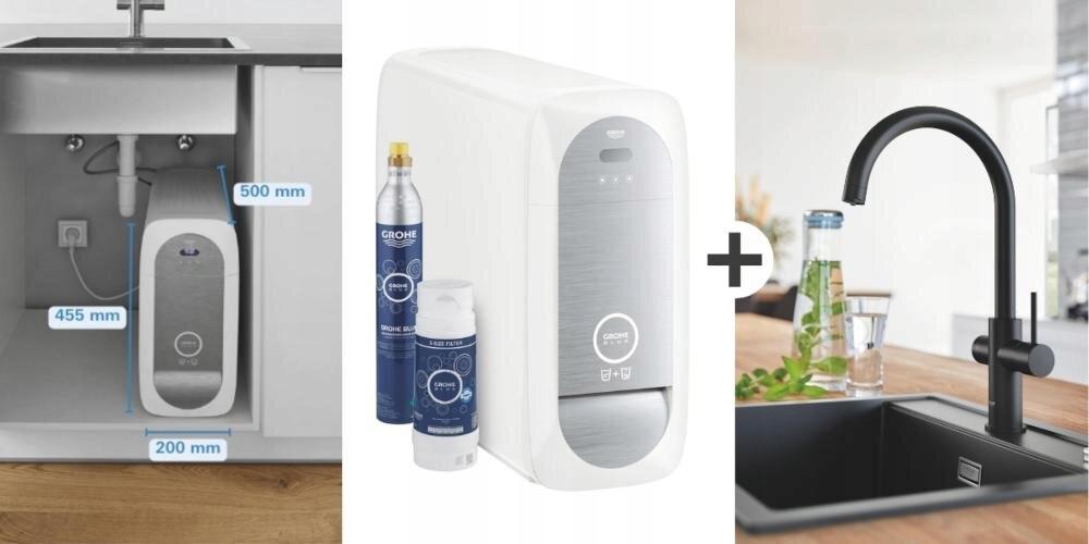 GROHE Zestaw startowy GROHE Blue Home aksamitna czerń