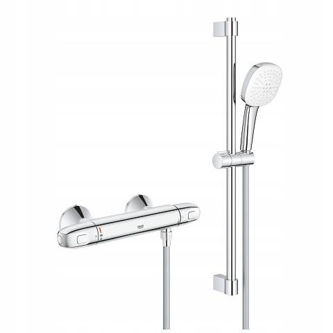 Bateria prysznicowa ścienna GROHE BauLoop 1-uchwytowa 2-otworowa chrom