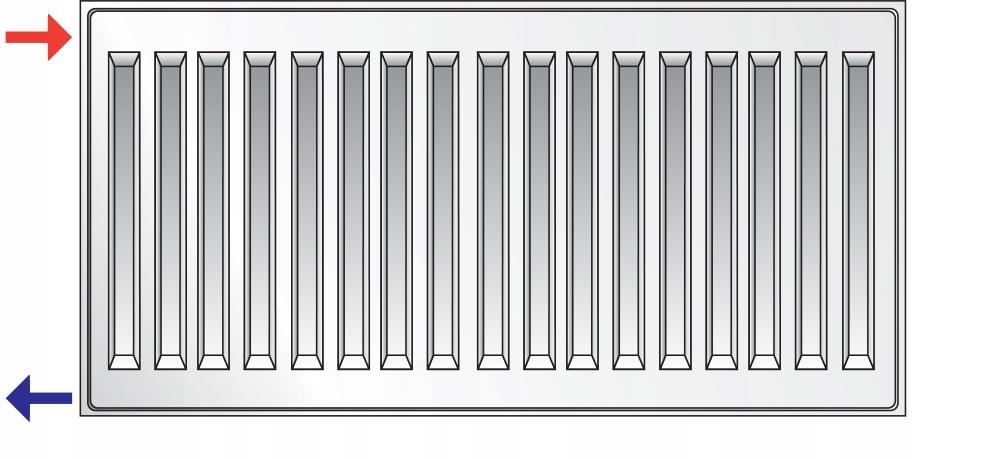 POLSKI Grzejnik stalowy 2 - płytowy PURMO C21 600x1800 C 21 BOCZNY 48h