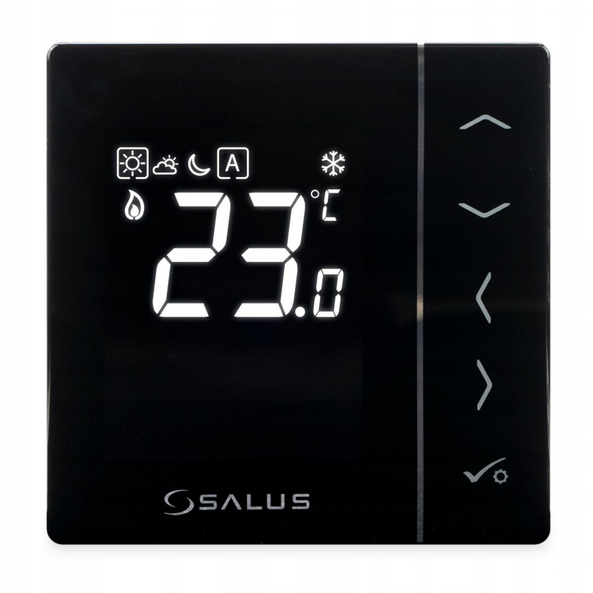 SALUS Regulator temperatury dobowy czarny podtynkowy 230V VS35B