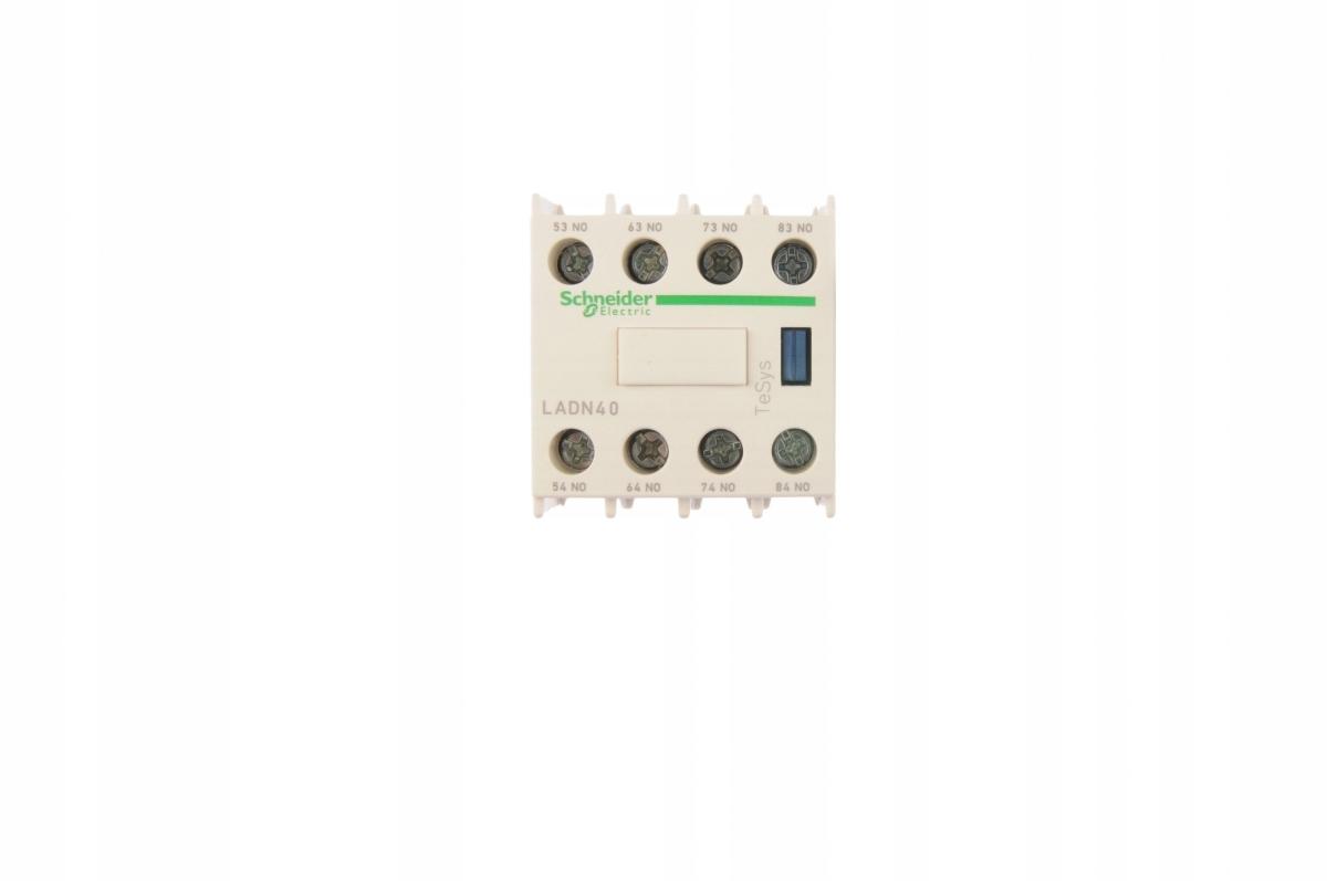 Blok styków pomocniczych wyprzedzających LC1 4NO zaciski skrzynkowe