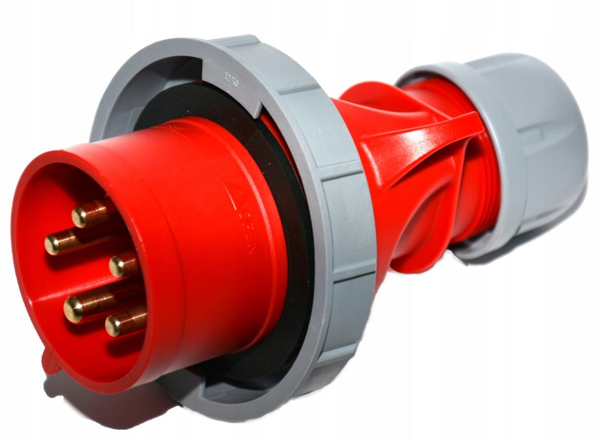 PCE Wtyczka przenośna Shark 32A 400V 3P+Z+N IP67