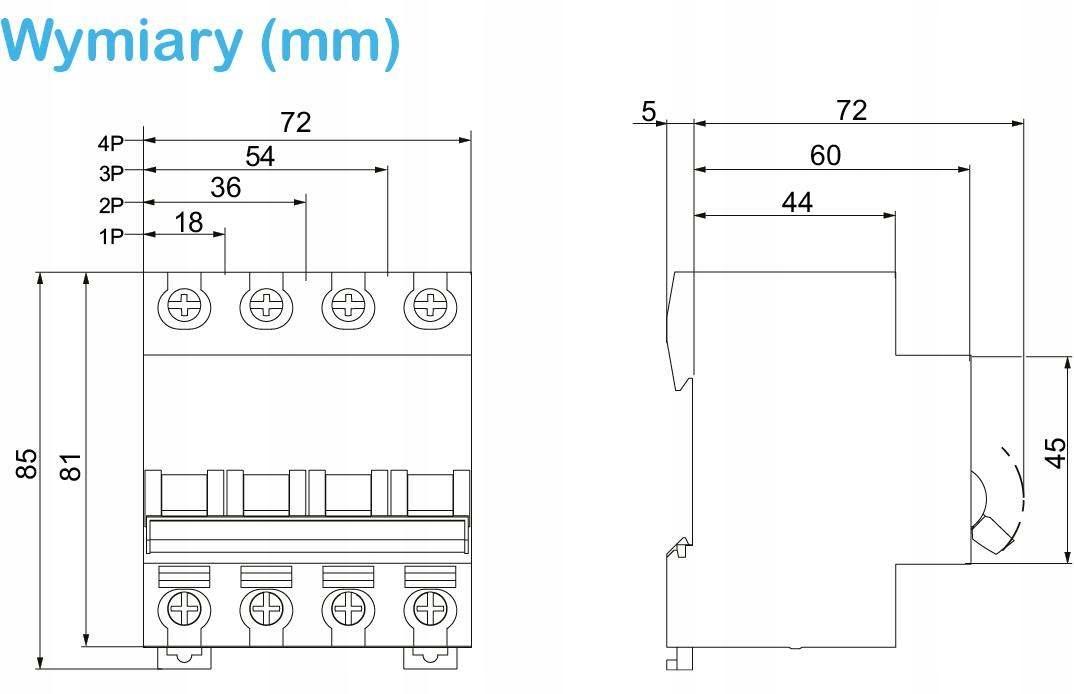 Wyłącznik nadprądowy Easy9 Pro EZ9F-C2-3 C 2A 3-biegunowy