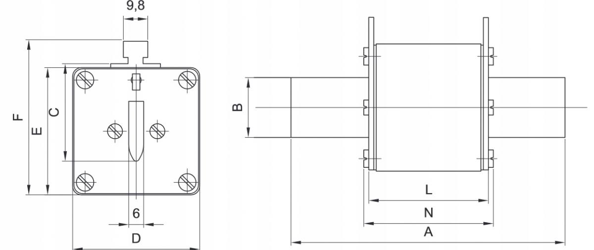 ETI Wkładka topikowa szybka NH2/WT-2C GF 125A/500V