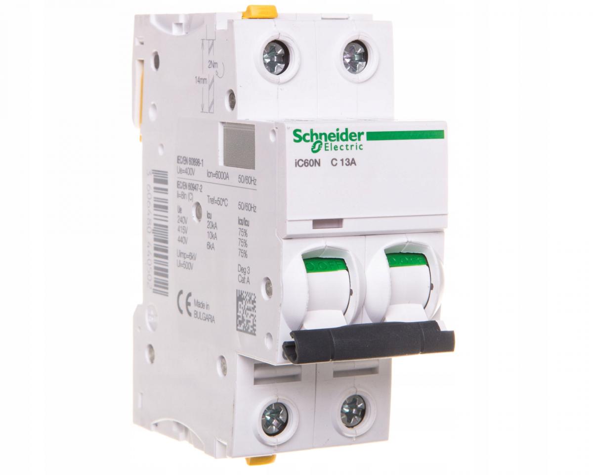 SCHNEIDER ELECTRIC Wyłącznik nadprądowy iC60N-C13-2 C 13A 2-biegunowy