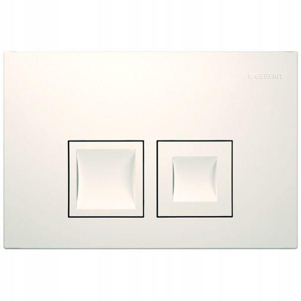 GEBERIT Przycisk spłukujący Delta35, przedni, biały-alpin