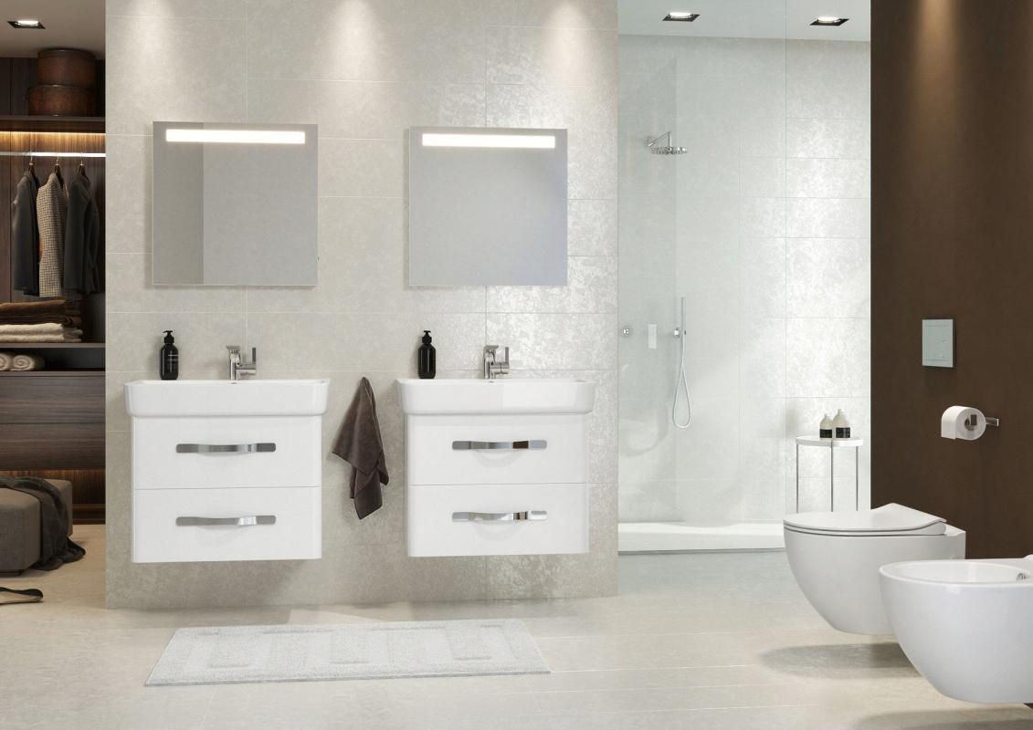 Zestaw B246 miska zawieszana Zen ukryty montaż Clean On deska duroplastowa