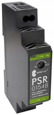 Zasilacz impulsowy PSR 01548 230/ 48VDC 0,32A 15W na szynę DIN, Uzas: 85-26