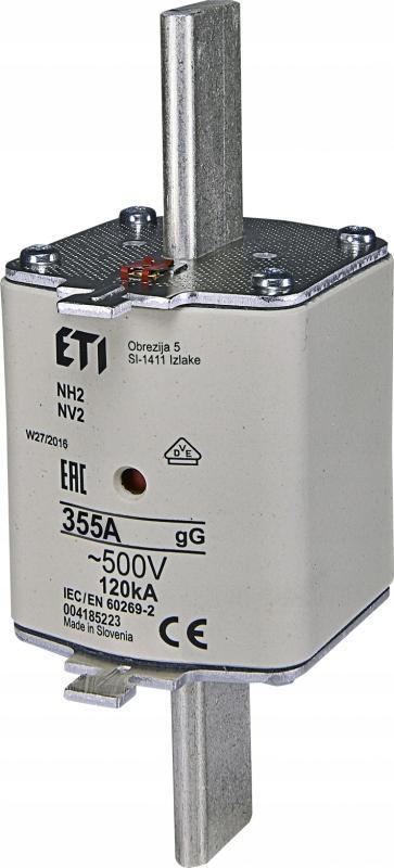 ETI Wkładka topikowa przemysłowa zwłoczna KOMBI NH2 gG 125A/500V
