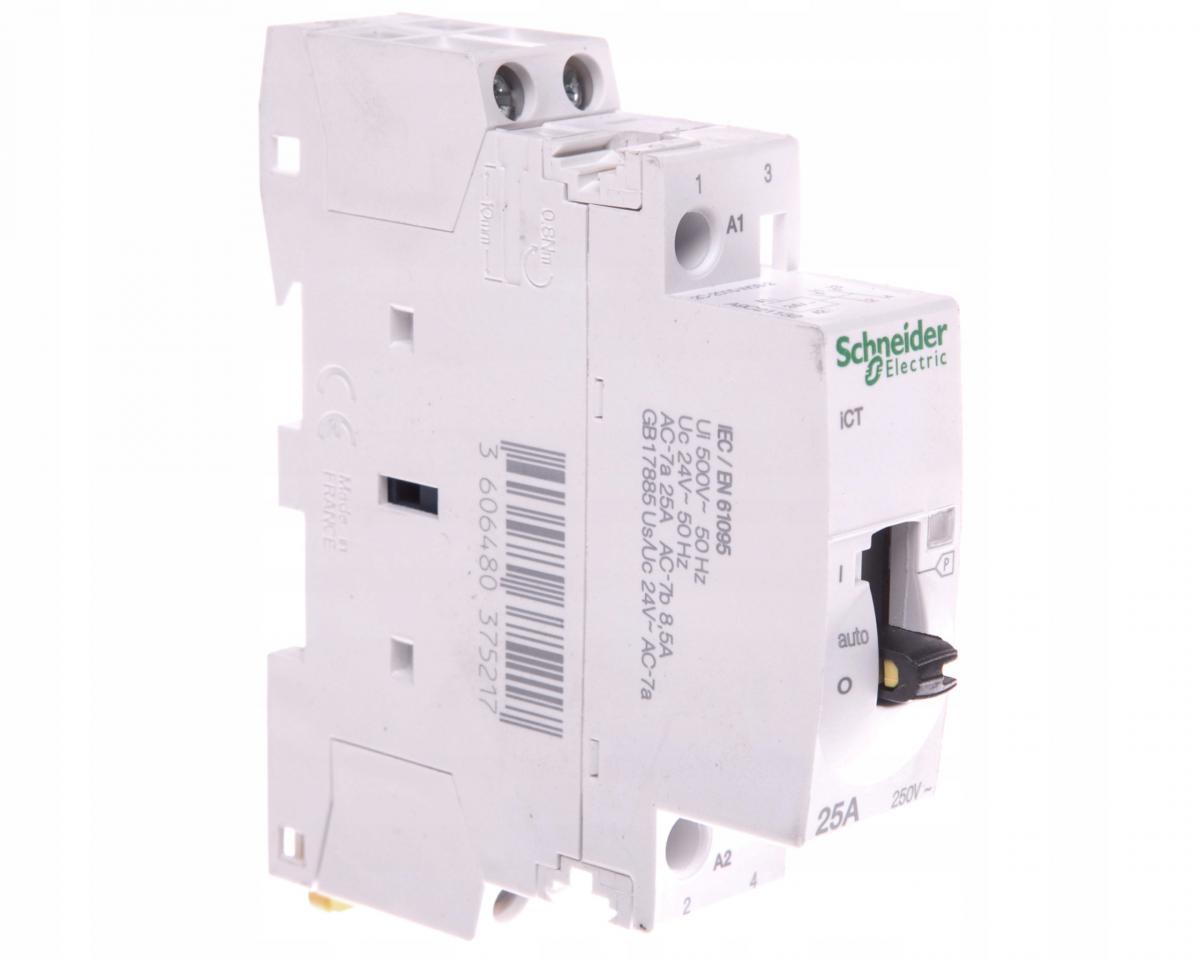 SCHNEIDER ELECTRIC Stycznik modułowy iCT50r25-20-24 25A 2NO 50/60Hz 24 VAC