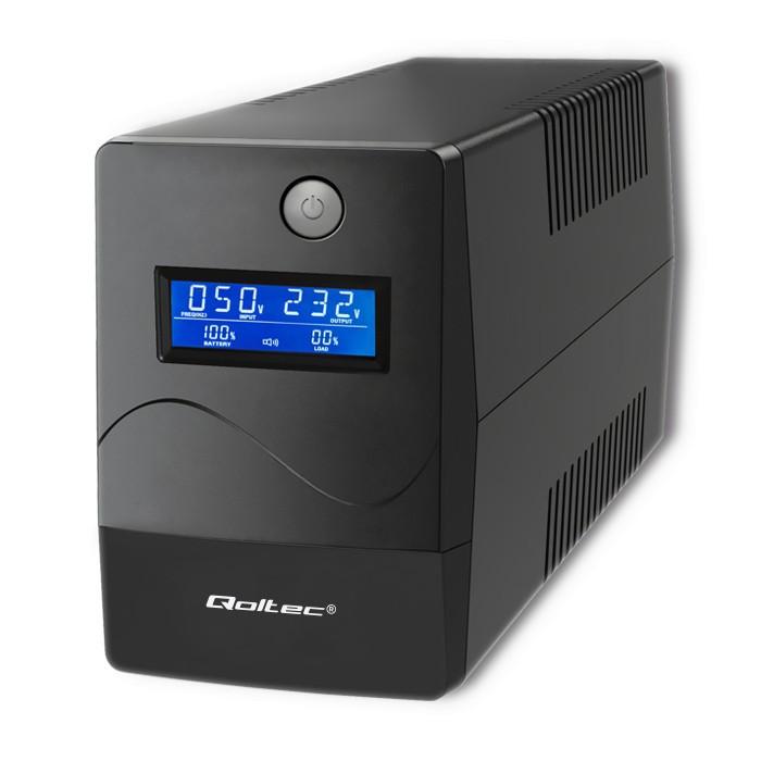 QOLTEC asilacz awaryjny UPS Monolith 850VA 480W LCD USB RJ45