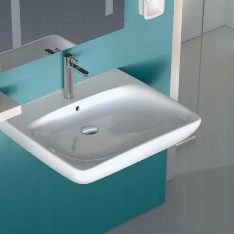 Umywalka Selnova Comfort B65 cm, H15 cm, T55 cm, bez przelewu, z otworem na