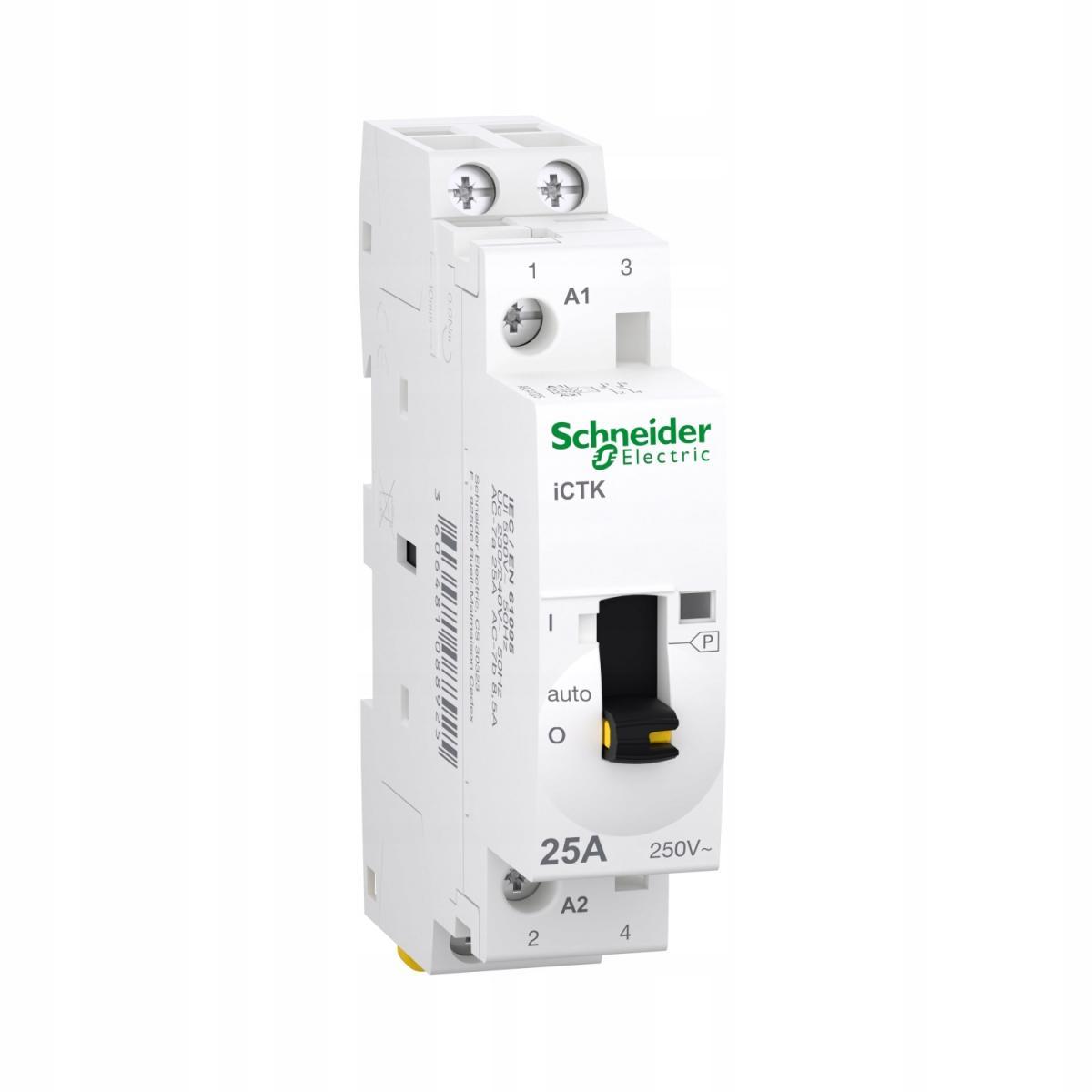Stycznik modułowy z ręcznym sterowaniem, Acti9 iCTK50r-25-20-230 25A 2NO 50