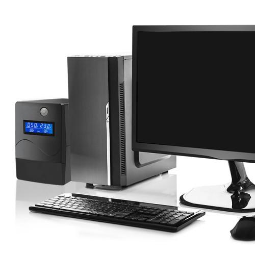 QOLTEC Zasilacz awaryjny UPS Monolith 450VA 240W LCD USB RJ45