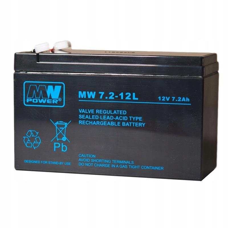 MPL POWER MW Power Akumulator AGM AGM 12V/7Ah 6-9 lat (szeroki konektor)