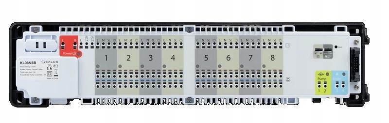 SALUS Listwa centralna ogrzewania podłogowego przewodowa 8-strefowa KL08NSB