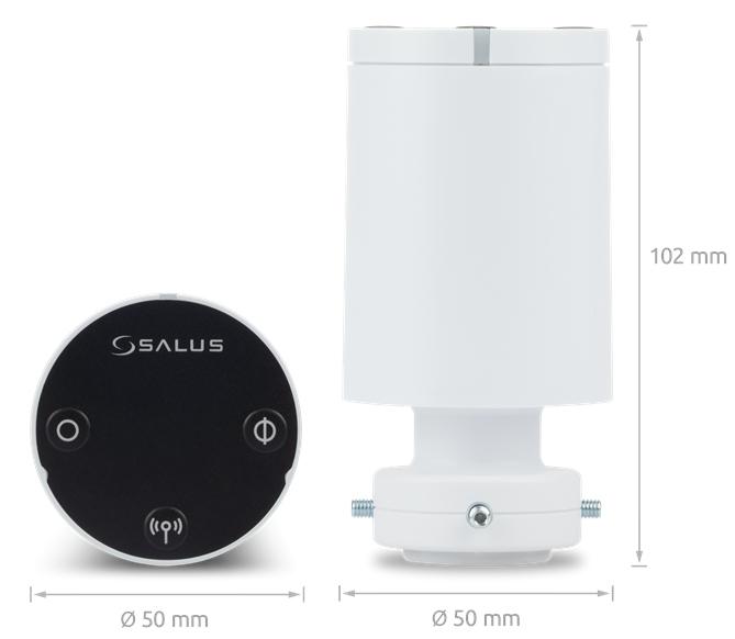 Głowica termostatyczna elektroniczna SALUS TRV10RFM, M30x1,5 mm, bateryjna