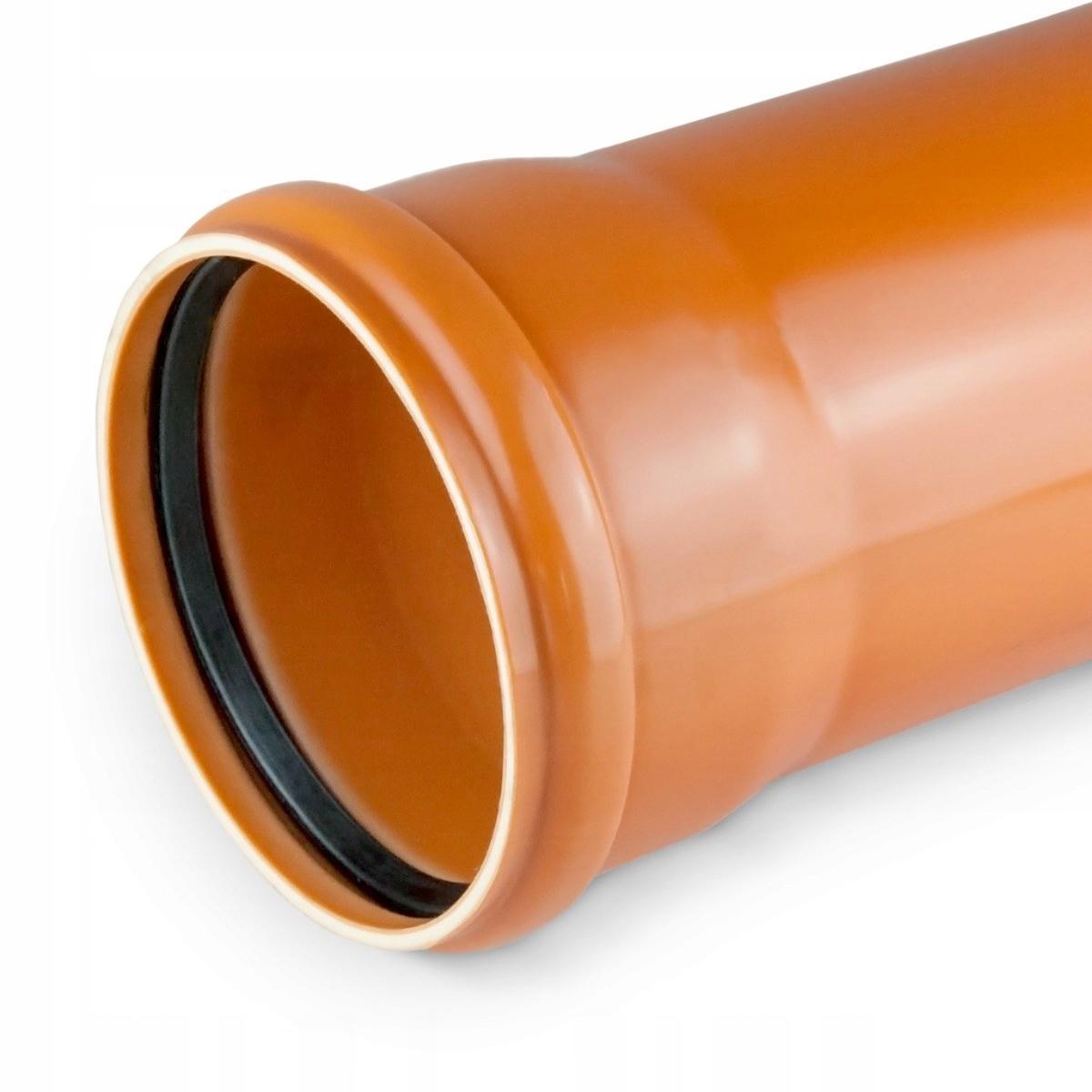 Rura kanalizacyjna zewnętrzna PVC 200X4.9X1000 SN4 KL.N ML (multilayer, spi