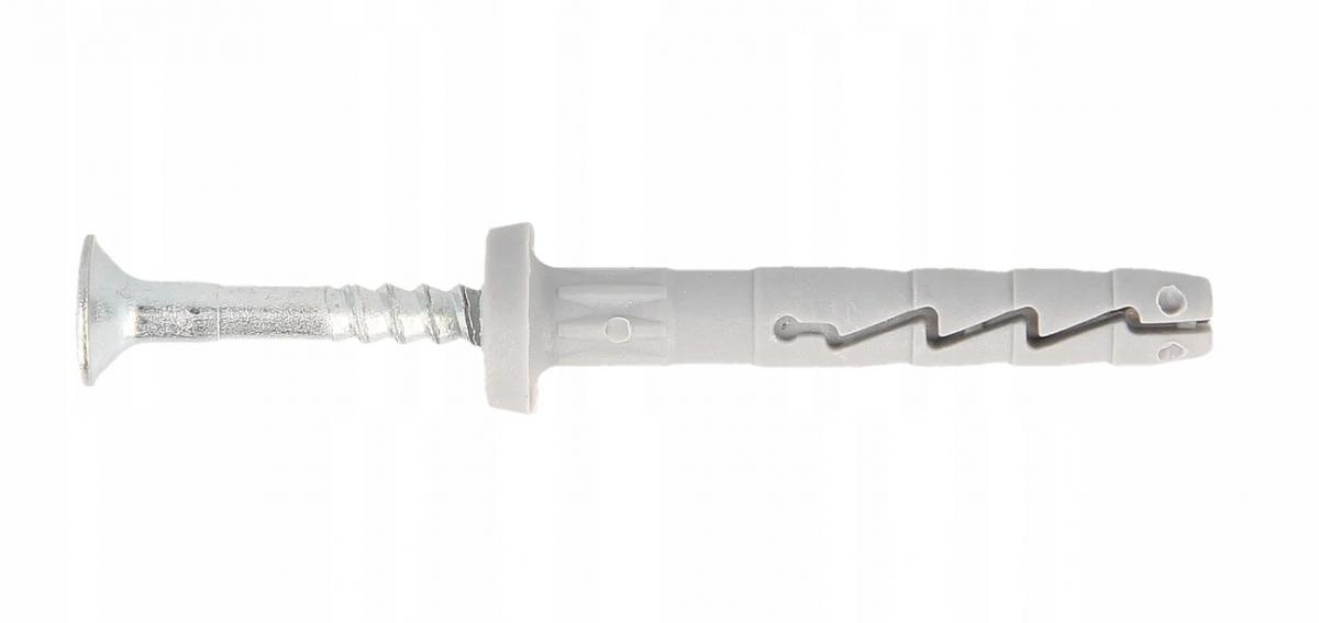 Kołek szybkiego montażu 8x60mm nylonowy z kołnierzem cylindrycznym [OP 100]