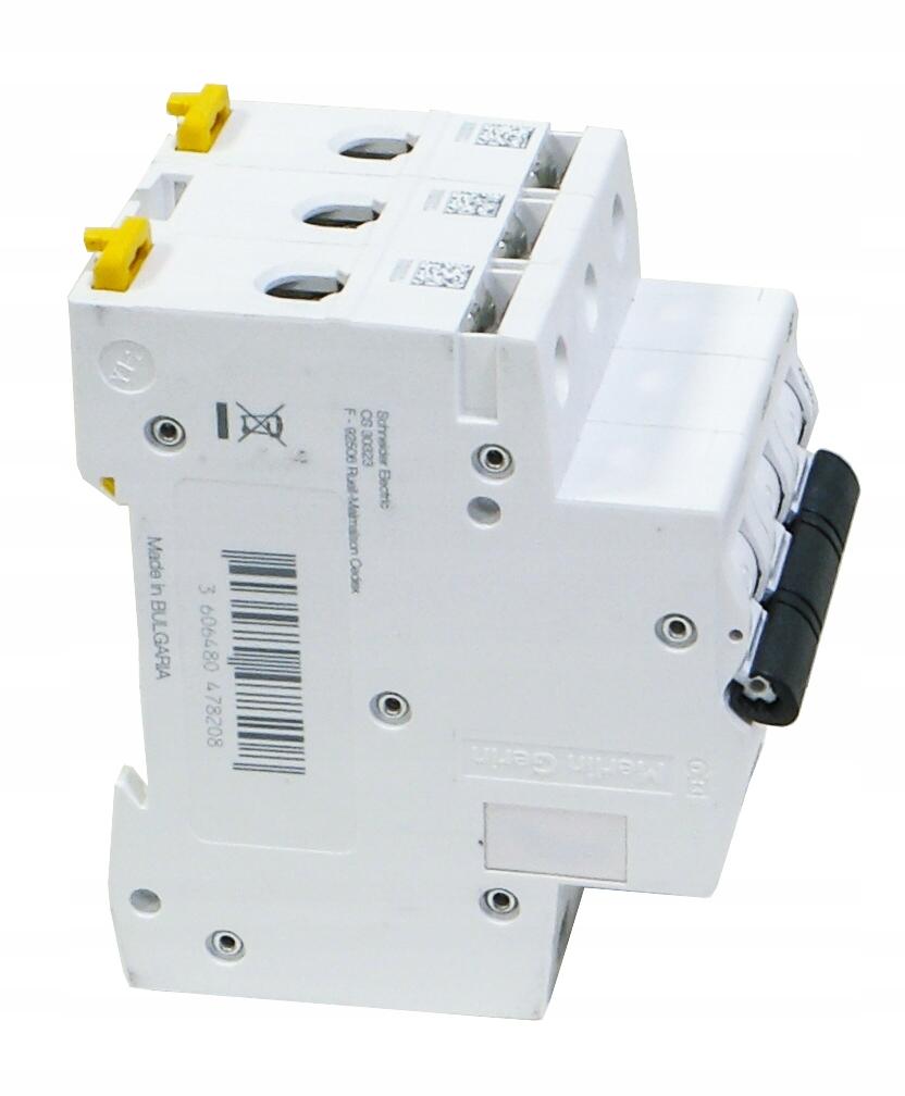 SCHNEIDER ELECTRIC Wyłącznik nadprądowy iC60N-C6-3 C 6A 3-biegunowy