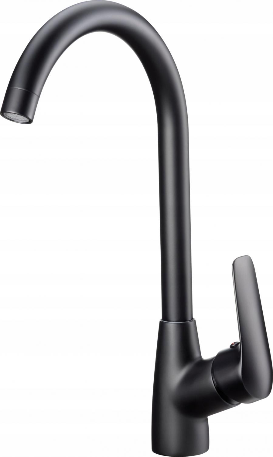 DEANTE Bateria kuchenna z giętą wylewką Luno, biały, stal