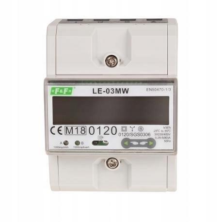 Dwutaryfowy licznik energii elektrycznej, 3-fazowy, 2-kierunkowy z Modbus R