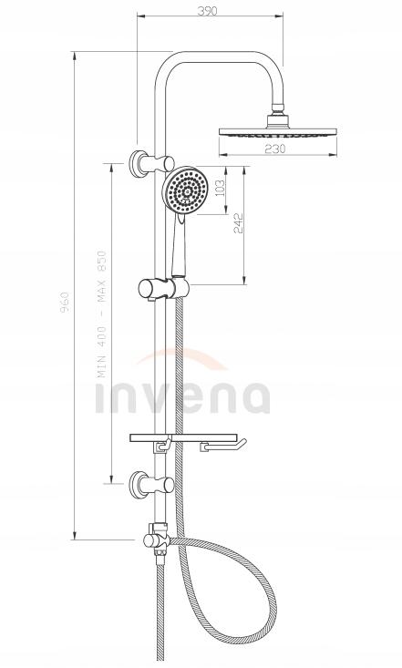 Logis bateria prysznicowa chrom Logis