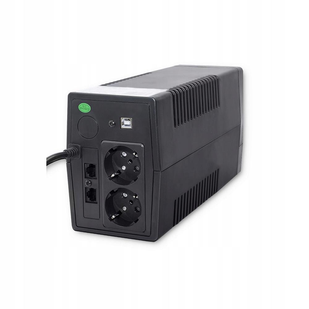 QOLTEC asilacz awaryjny UPS Monolith 850VA 480W LCD USB RJ45