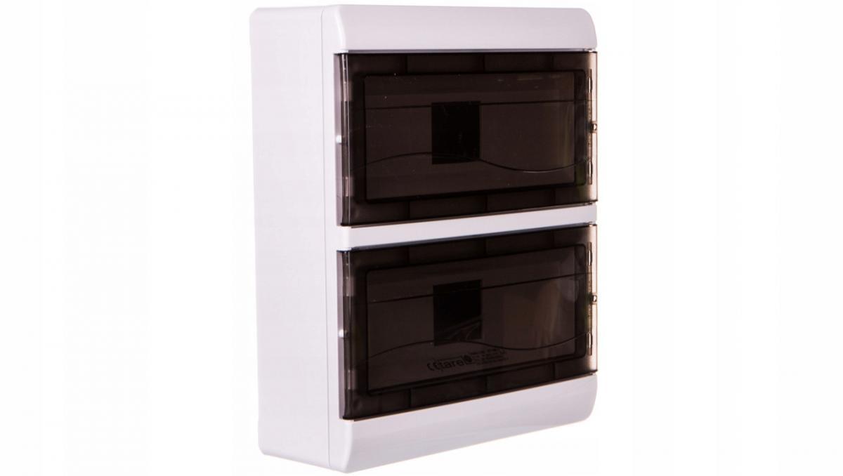 Rozdzielnica natynkowa 8x16+20x10mm2, 26 modułów (2x13), zaciski PE+N z drz