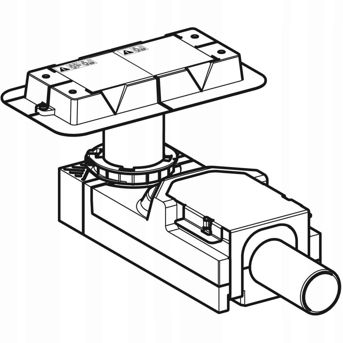 Wpust Geberit do rynien CleanLine H90 h50 48h