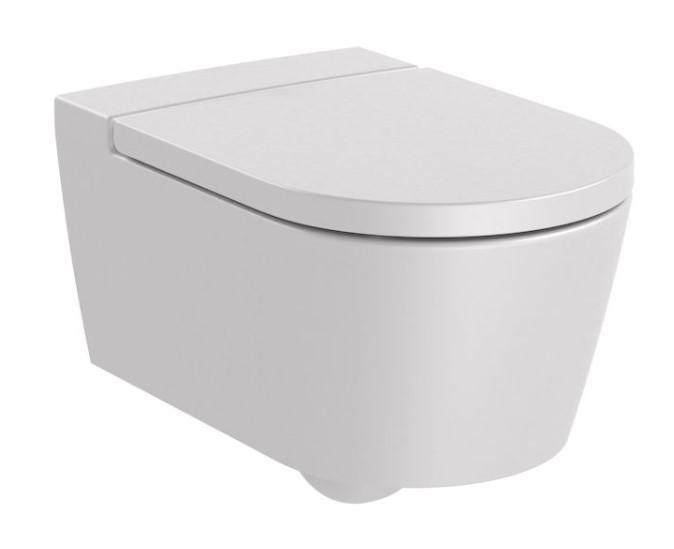 ROCA Miska WC INSPIRA Round podwieszana Rimless 560x370 biały mat