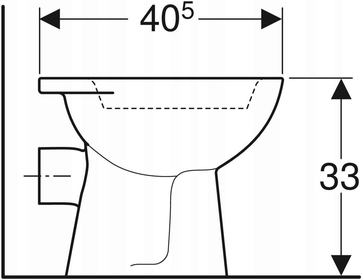 GEBERIT Stojąca miska WC Geberit Bambini dla dzieci, lejowa