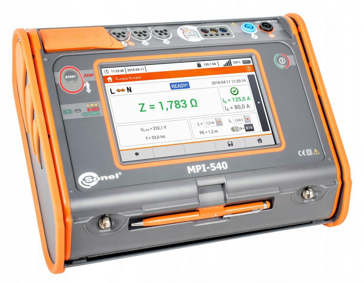 MPI-540 Miernik parametrów instalacji elektrycznej z Certyfikatem Kalibracj