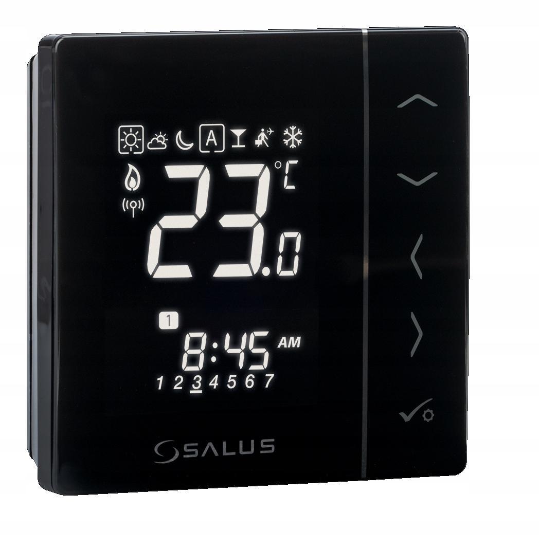 SALUS Regulator temperatury dobowy czarny podtynkowy 230V VS35B