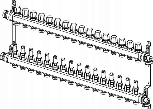 UPONOR Rozdzielacz Vario S FM 16XG3/4 EURO - G1