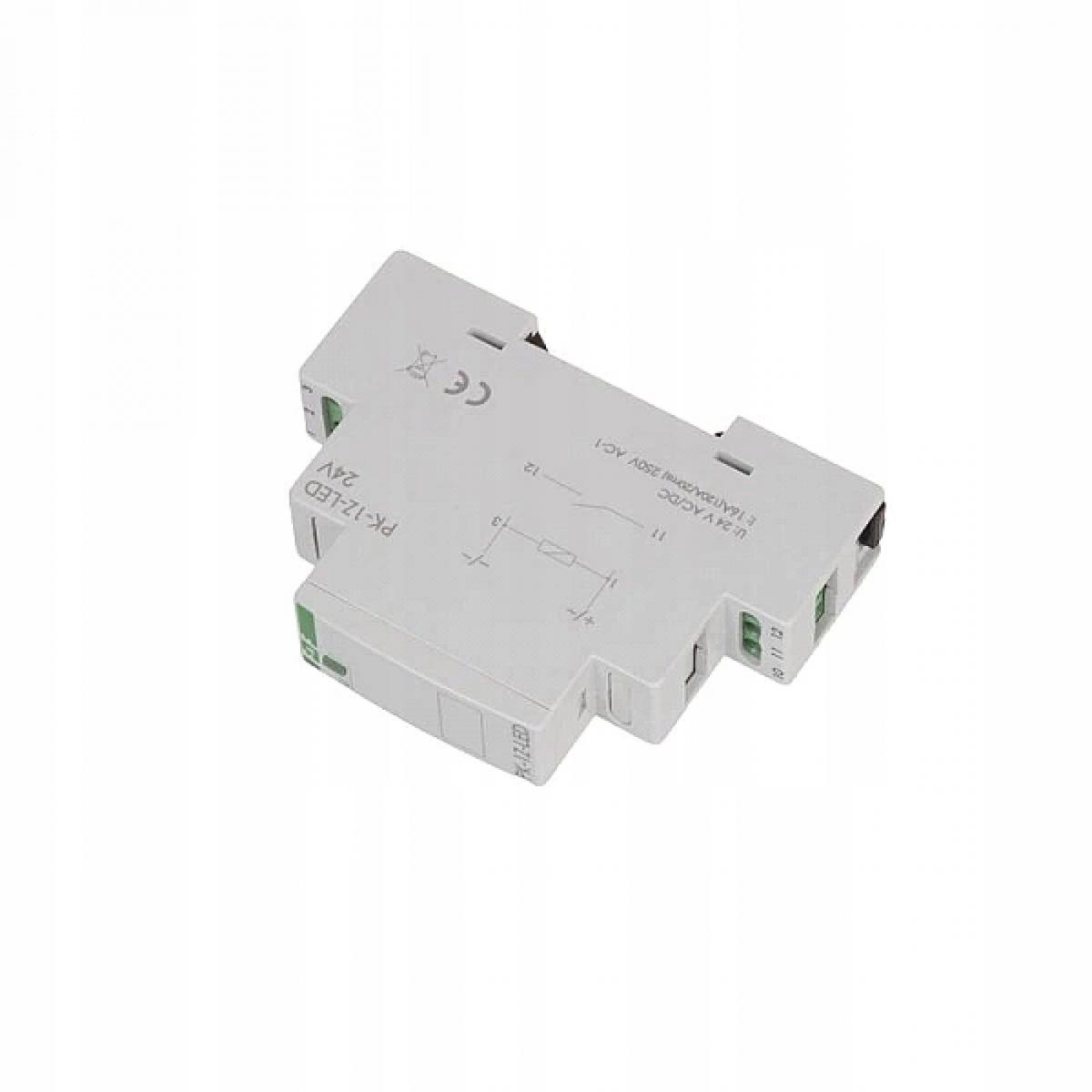 Przekaźnik elektromagnetyczny PK-1P 24 V, styk 1 x NO 16 A, Inrush 120A/20m