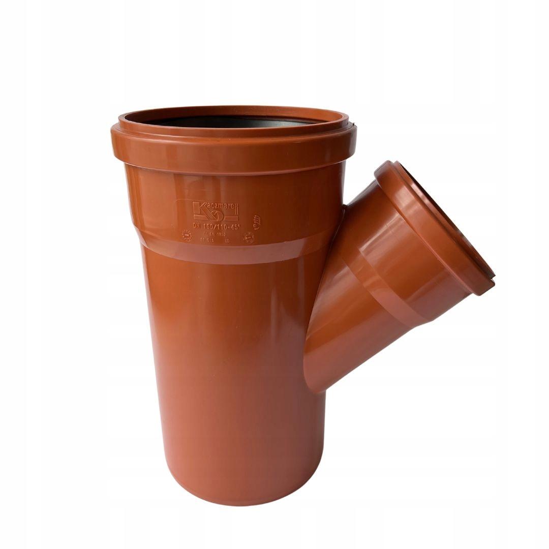 KACZMAREK Trójnik PP 250x160/45 SN8 do kanalizacji zewnętrznej