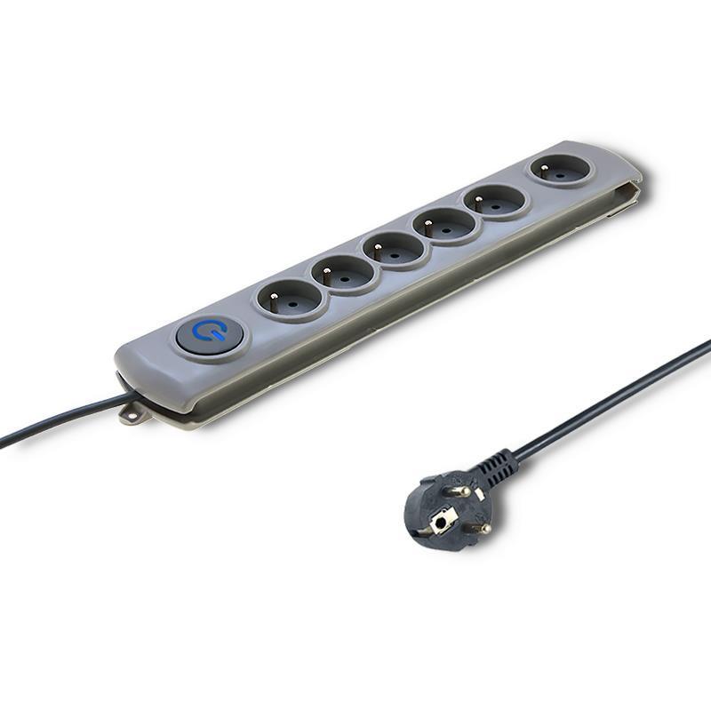 QOLTEC Listwa antyprzepięciowa Quick Switch 6 gniazd 3m