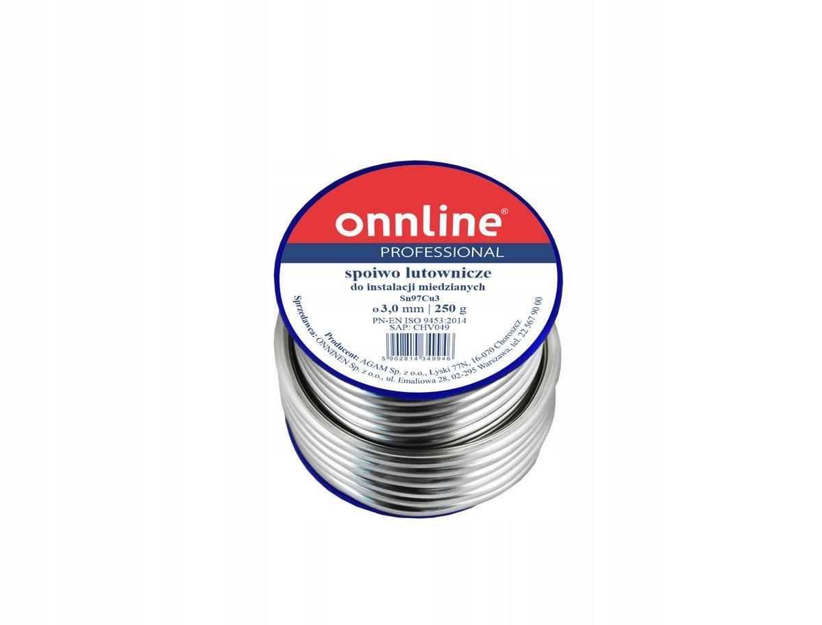 Spoiwo lutownicze/lut miękki Sn97Cu3 3,0mm 250g