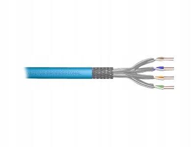 Kabel S/FTP kat. 6A 500m (szpula) LS0H drut niebieski CPR: Eca