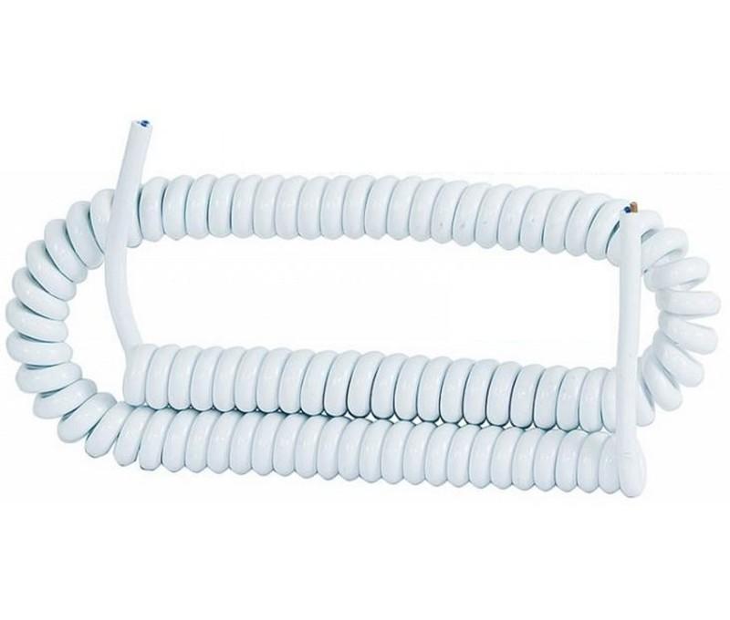 F-ELEKTRO Przewód spiralny 05VVH8-F 3x1,5mm2 - 5m - biały