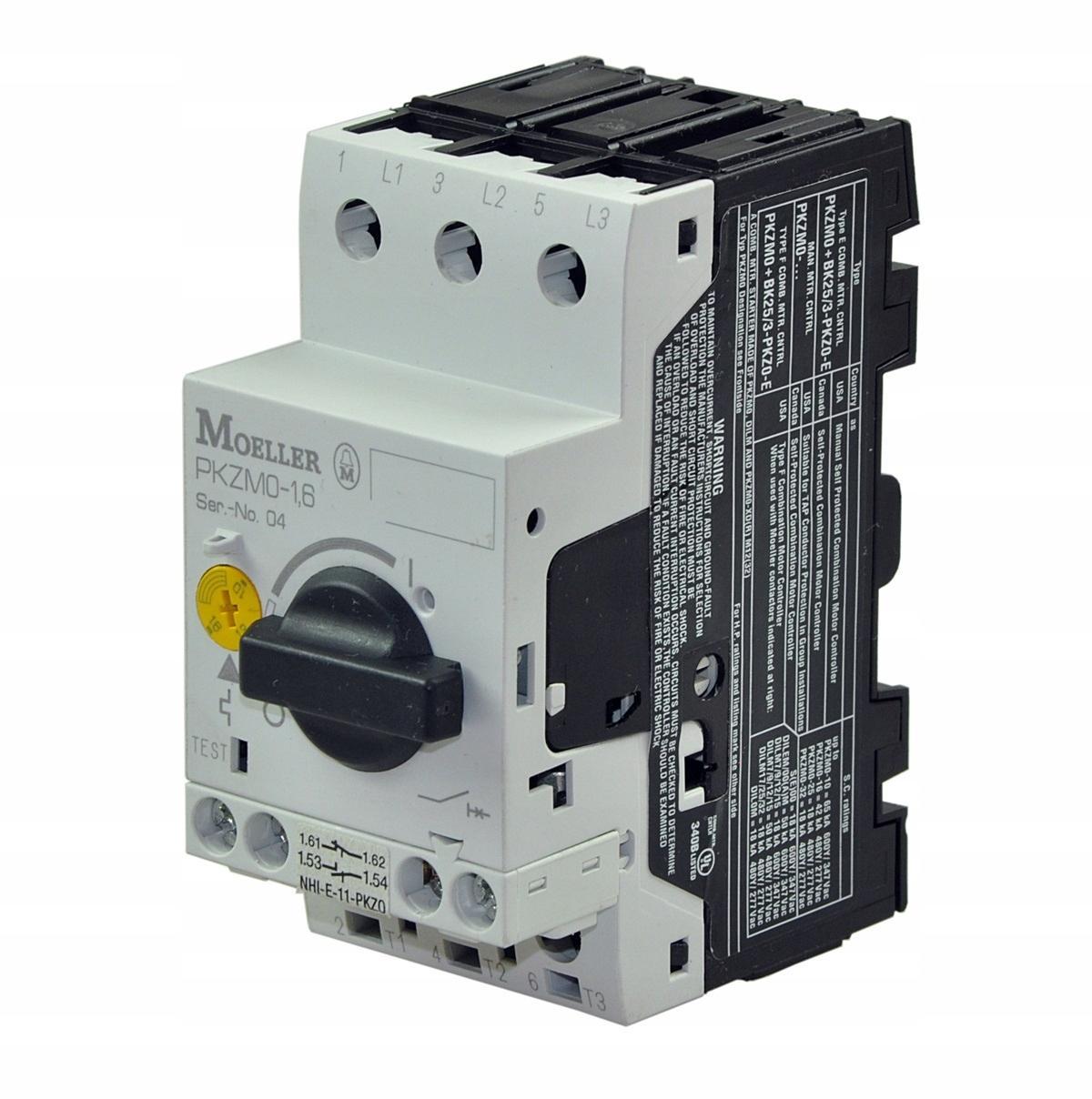 EATON Wyłącznik do ochrony Trafo 1,6A PKZM0-1,6-T