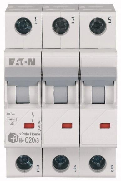 EATON Wyłącznik nadprądowy 6kA HN-C20/3
