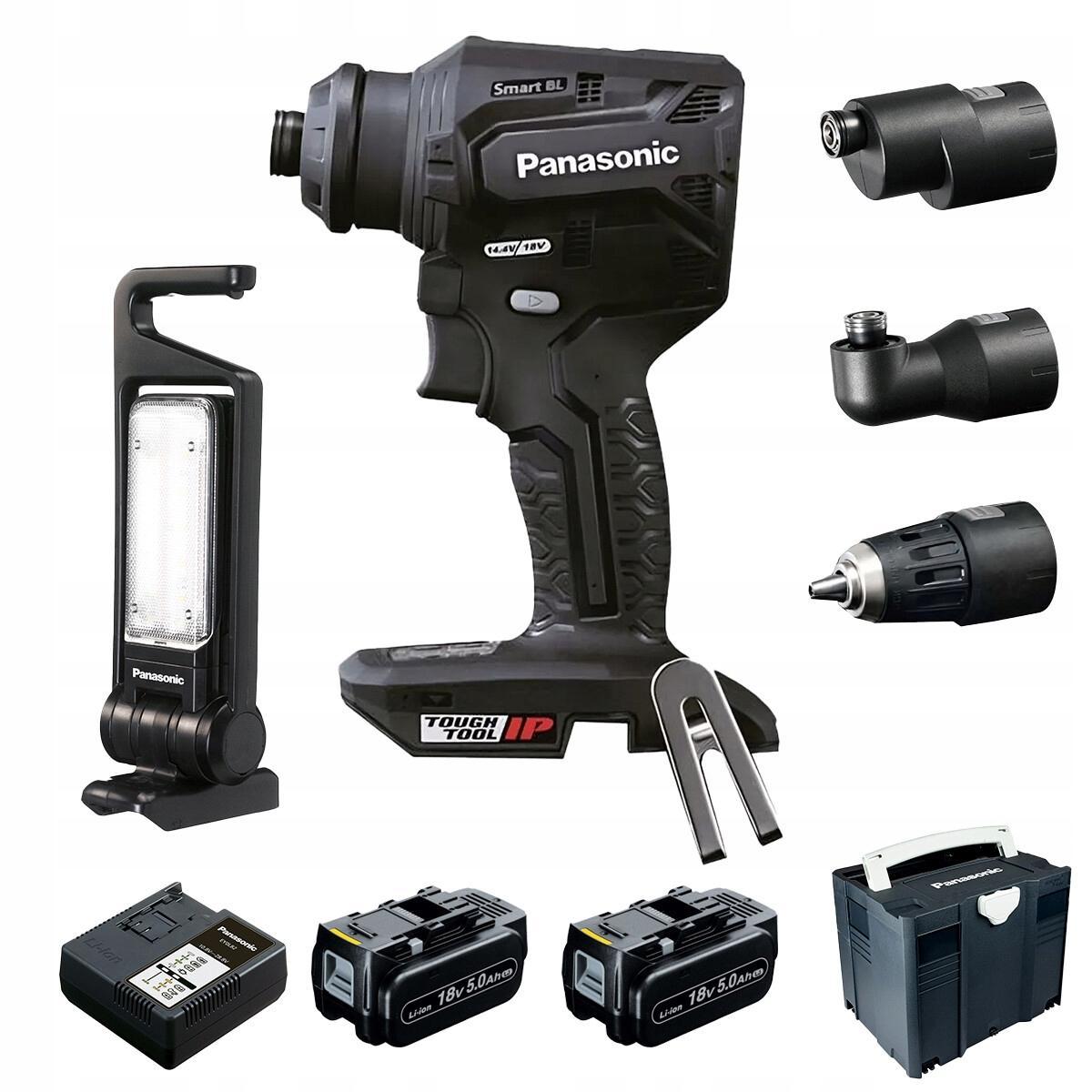 Kompaktowa i lekka wiertarko-wkrętarka 18V Panasonic EY1DD2 w systainerze,