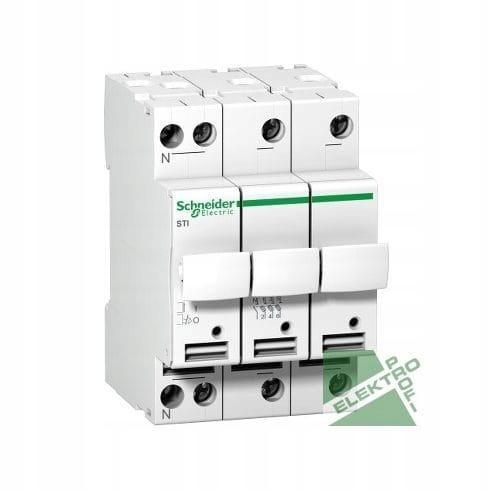 SCHNEIDER ELECTRIC Podstawa bezpiecznikowa STI-10,3x38-3N 3+N-biegunowa