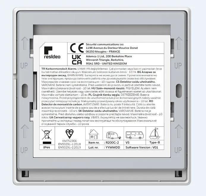 Czujnik tlenku węgla R200C-2