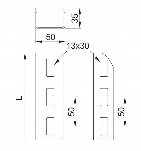 BAKS Ceownik CC50H35/1,3NMC