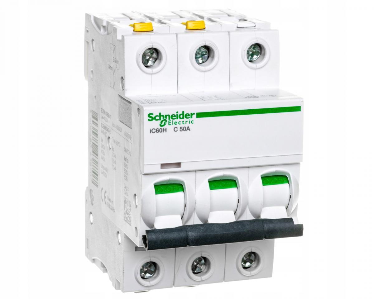 SCHNEIDER ELECTRIC Wyłącznik nadprądowy iC60H-C50-3 C 50A 3-biegunowy
