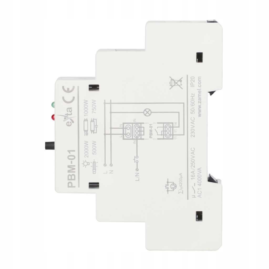 ZAMEL Przekaźnik bistabilny 230V AC Typ: PBM-01